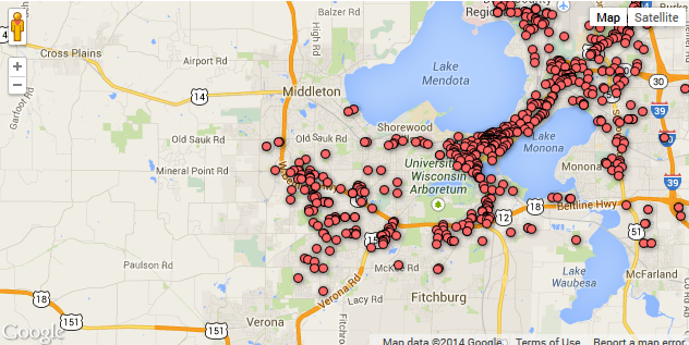 Madison Wisconsin Crime Map